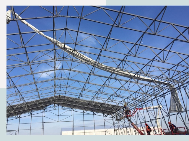 Шатровые ангары от 610 руб. в Владивостоке и Приморском крае