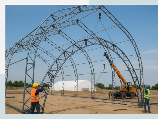 Монтаж ангаров в Владивостоке от 610 руб. - Надежно и быстро